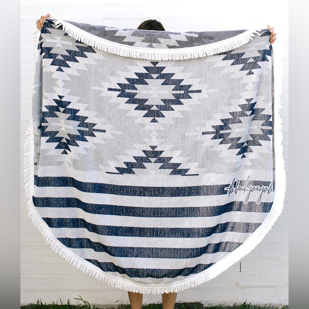 The Beach People Round Montauk Towel